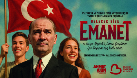 BAŞKAN AKIN’DAN “19 MAYIS” MESAJI