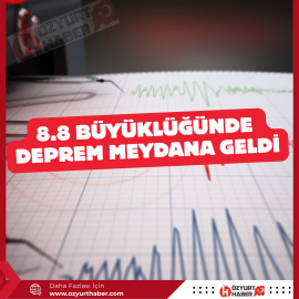 8.8 büyüklüğünde deprem!