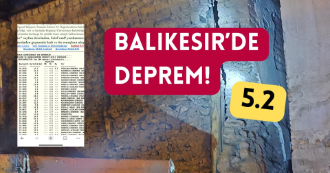 Balıkesir'de deprem