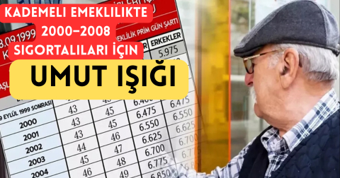 Kademeli Emeklilikte Son Dakika Gelişmesi: 2000–2008 Sigortalıları İçin Yeni Umut