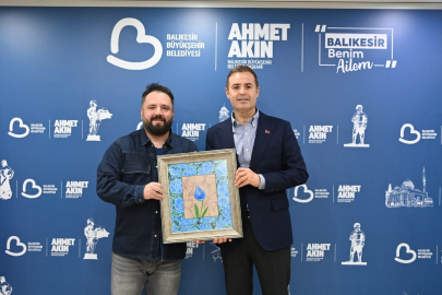 Akın, Ebru Sanatının İcazetli Hocasını Ağırladı