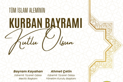 Edremit Ticaret Odası Kurban Bayramı Kutlama Mesajı