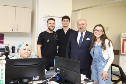 BAŞKAN PALAZ’DAN SAĞLIK ÇALIŞANLARINA BAYRAM ZİYARETİ