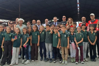 EDREMİT'TE MİNİKLER SÜTÜN YOLCULUĞUNU KEŞFETTİ
