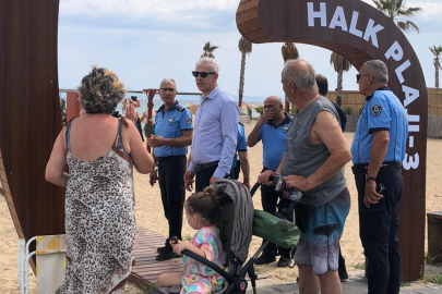 BALIKESİR BÜYÜKŞEHİR BELEDİYESİ'NDEN SARIMSAKLI PLAJI'NDA SIKI DENETİM