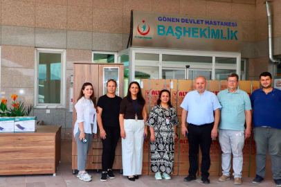 GÖNEN BELEDİYESİ'NDEN DEVLET HASTANESİ'NE DESTEK