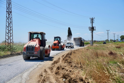 GÖMEÇ SAHİL YOLU YENİLENİYOR