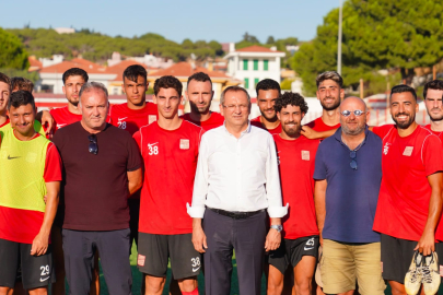 BAŞKAN ERGİN’DEN AYVALIKGÜCÜ BELEDİYESPOR’A MORAL ZİYARETİ