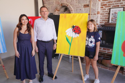 KÜÇÜK RESSAMLARIN BÜYÜK ESERLERİ CUNDA’DA SERGİLENDİ
