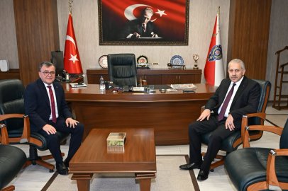 BAŞKAN ŞEHİRLİ’DEN EMNİYET MÜDÜRÜ KARAMAN’A HAYIRLI OLSUN ZİYARETİ